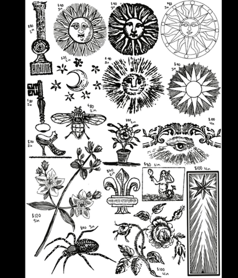 1800’s woodcut hand poke