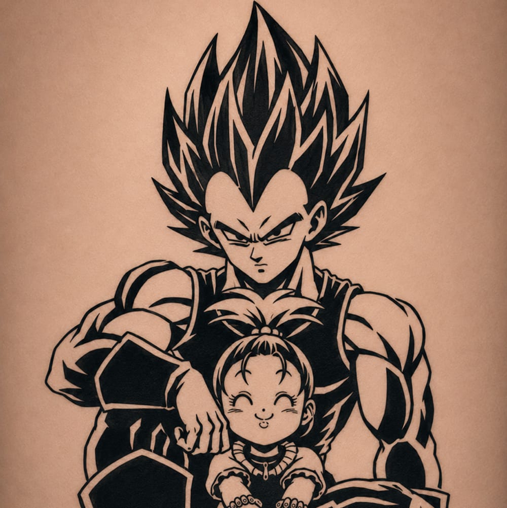 Vegeta and daughter 