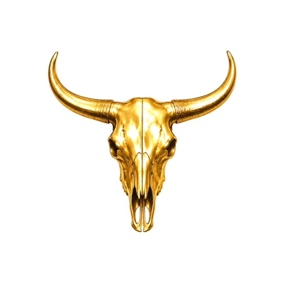 Golden bull’s skull 
