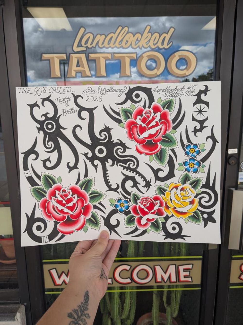 Roses and Tribal Sheet