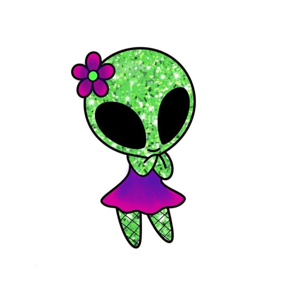 Glitter alien