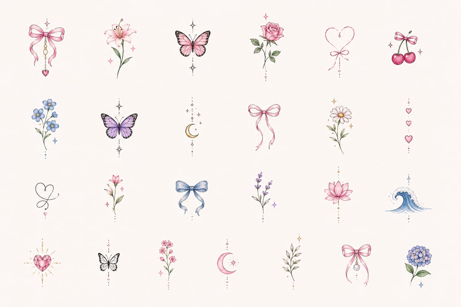 MINI COLOR TATTOO Flash