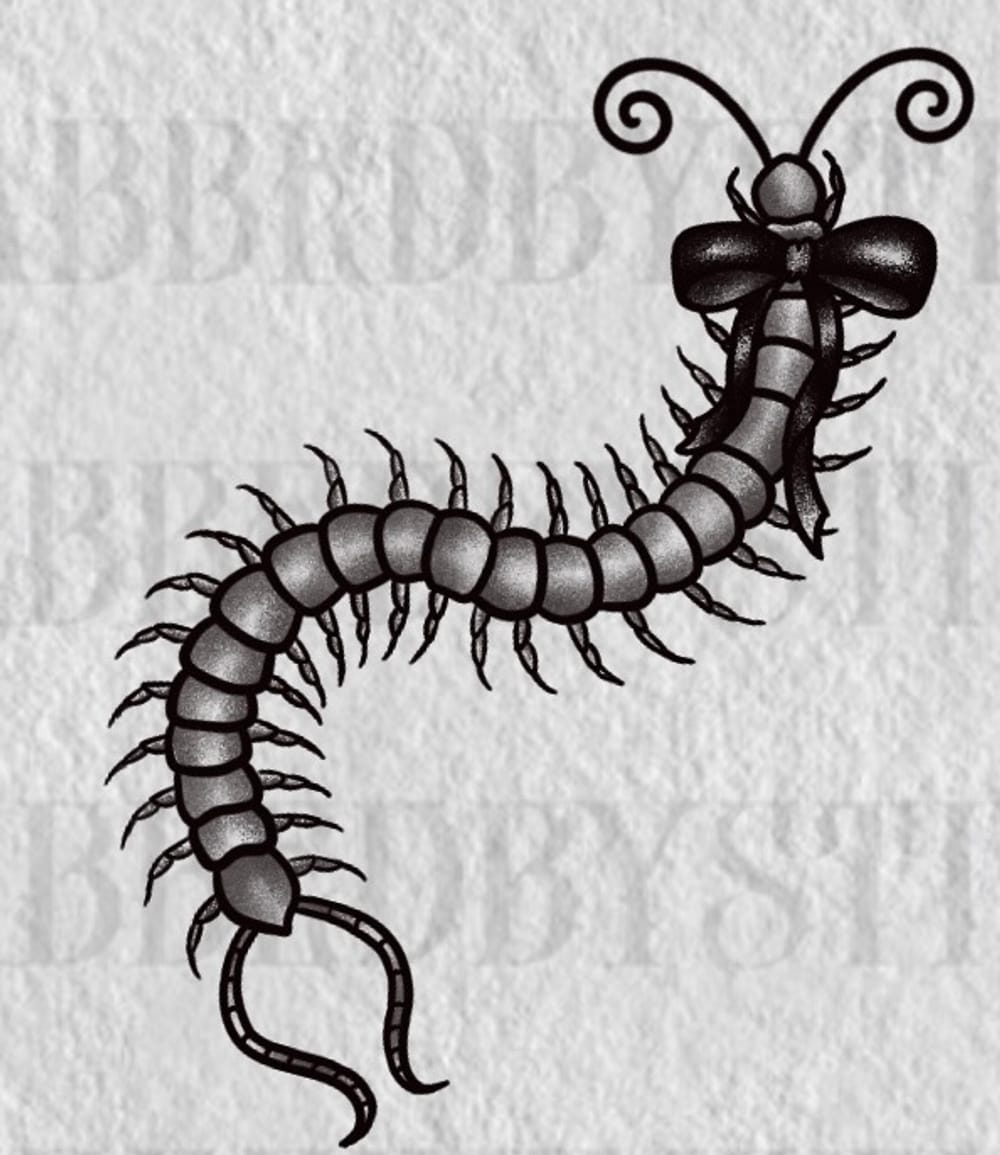 centipede w/ bow. 