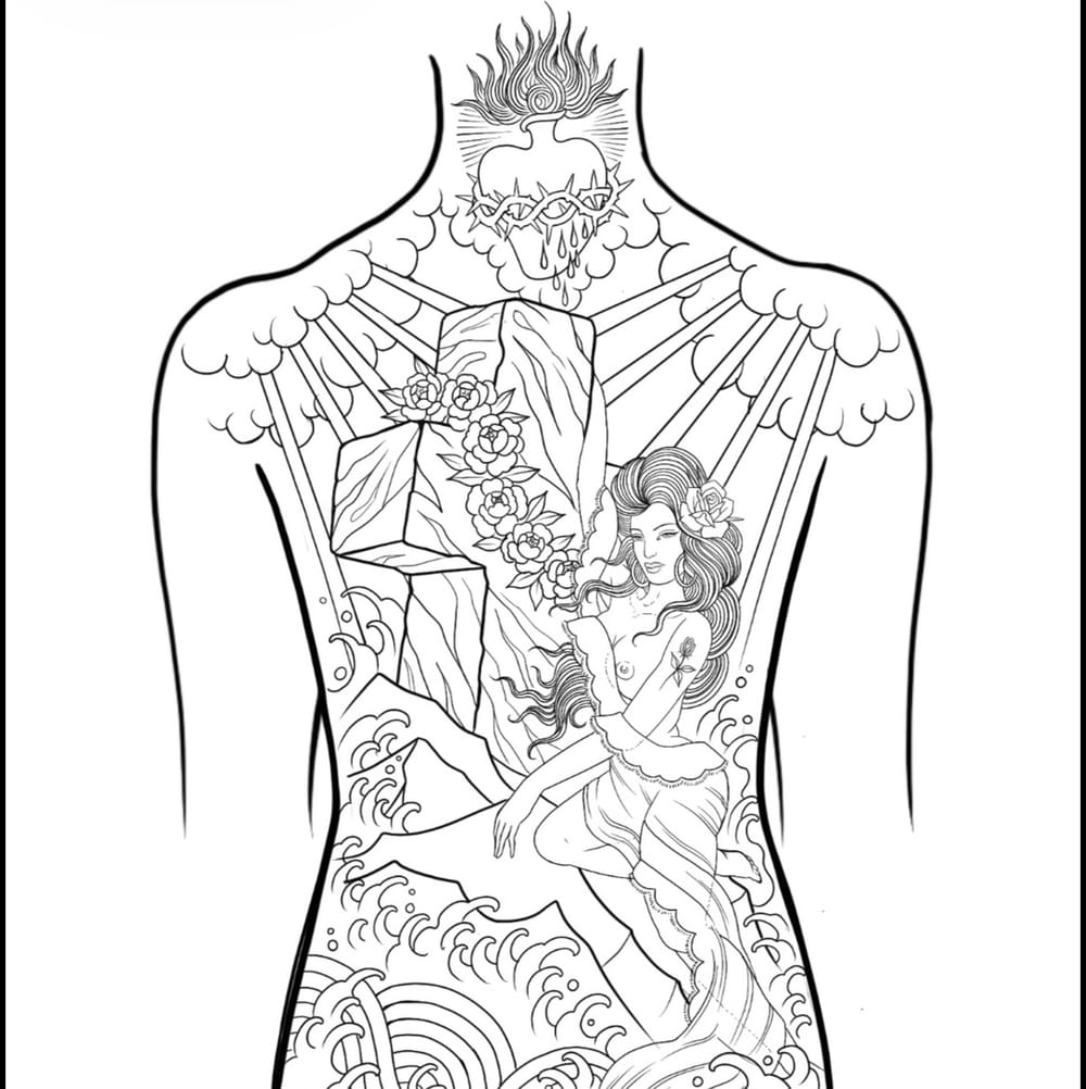 Rock of Ages Backpiece