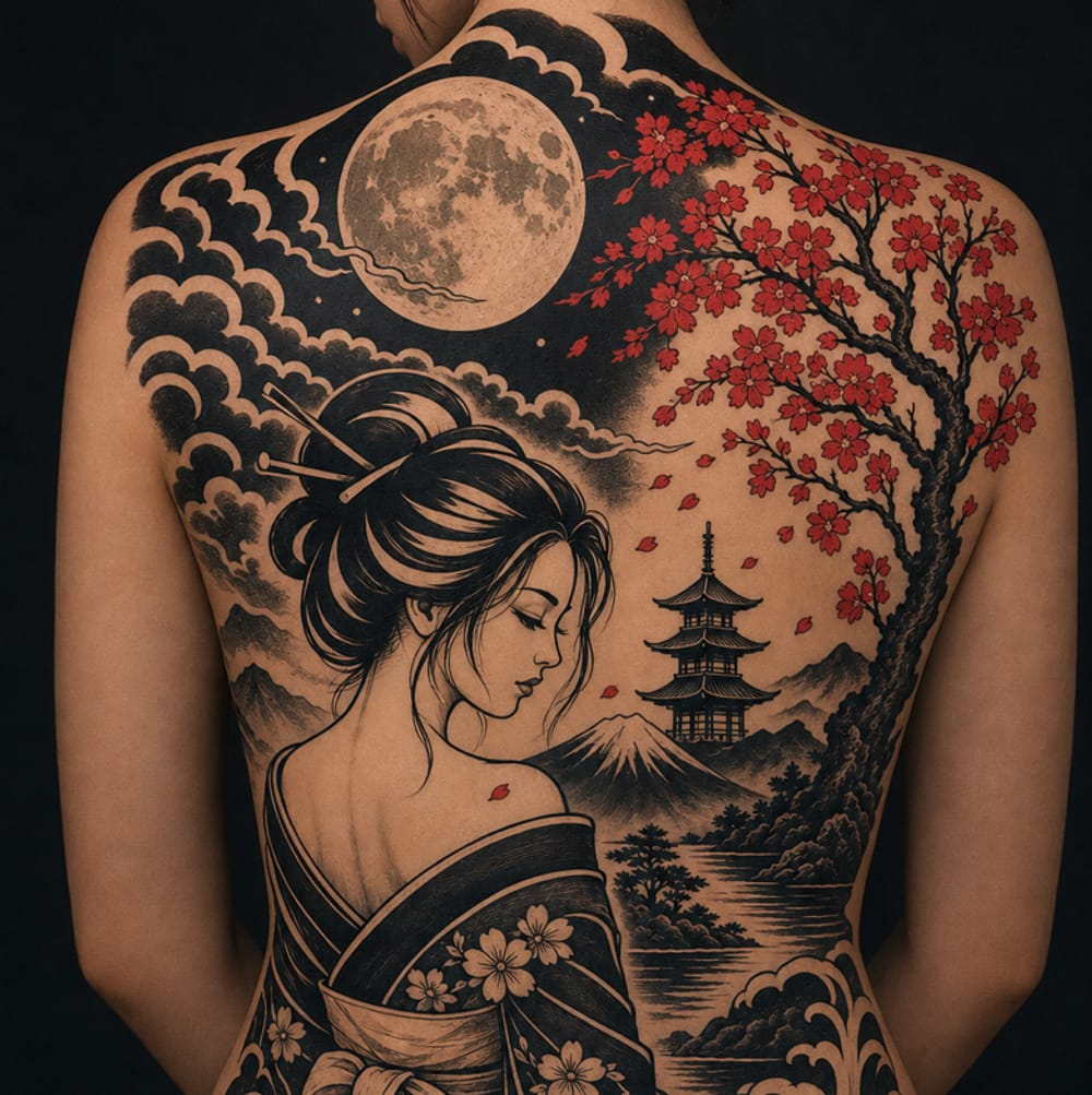 Moonlit Geisha | Japanes