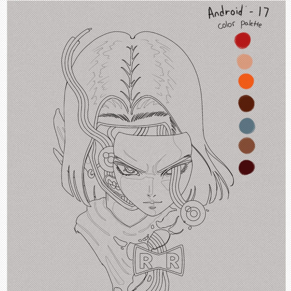 dismantled android 17 (color)