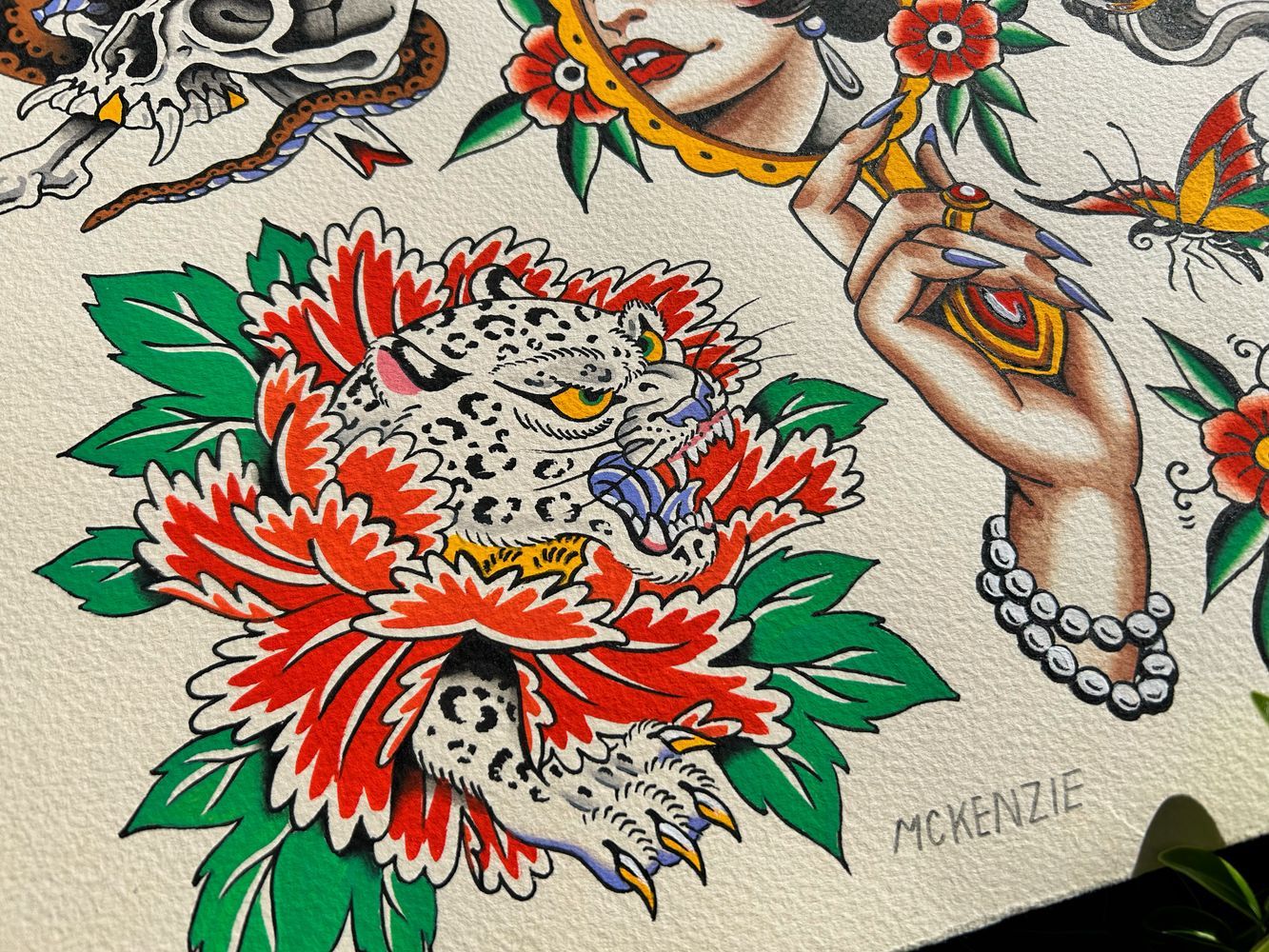 Cats and Ladies and Skulls flash