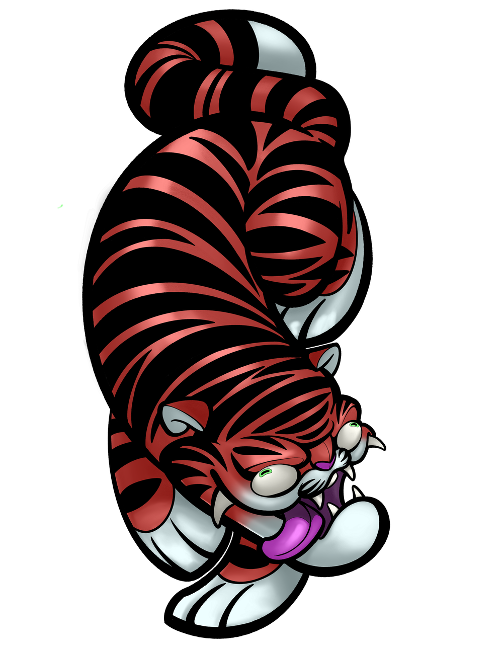 Thicc derpy cartoon Tiger