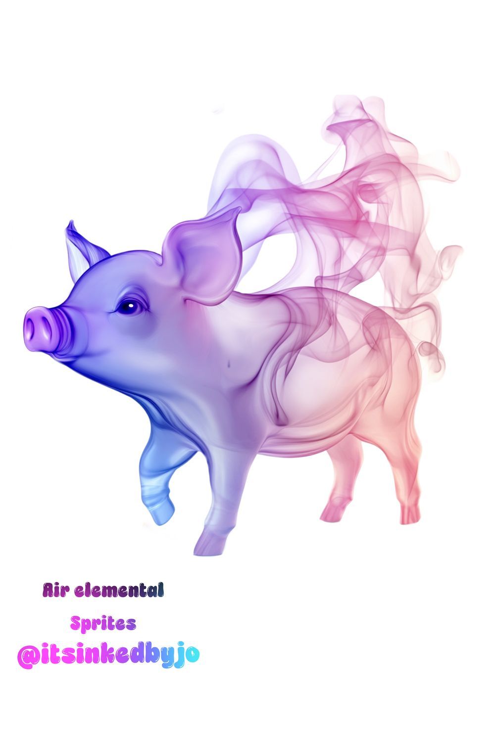 Air elemental sprite — Pig