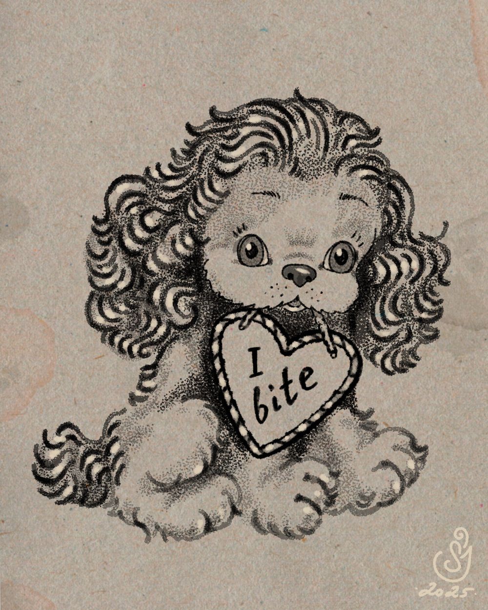 puppy “ I bite”