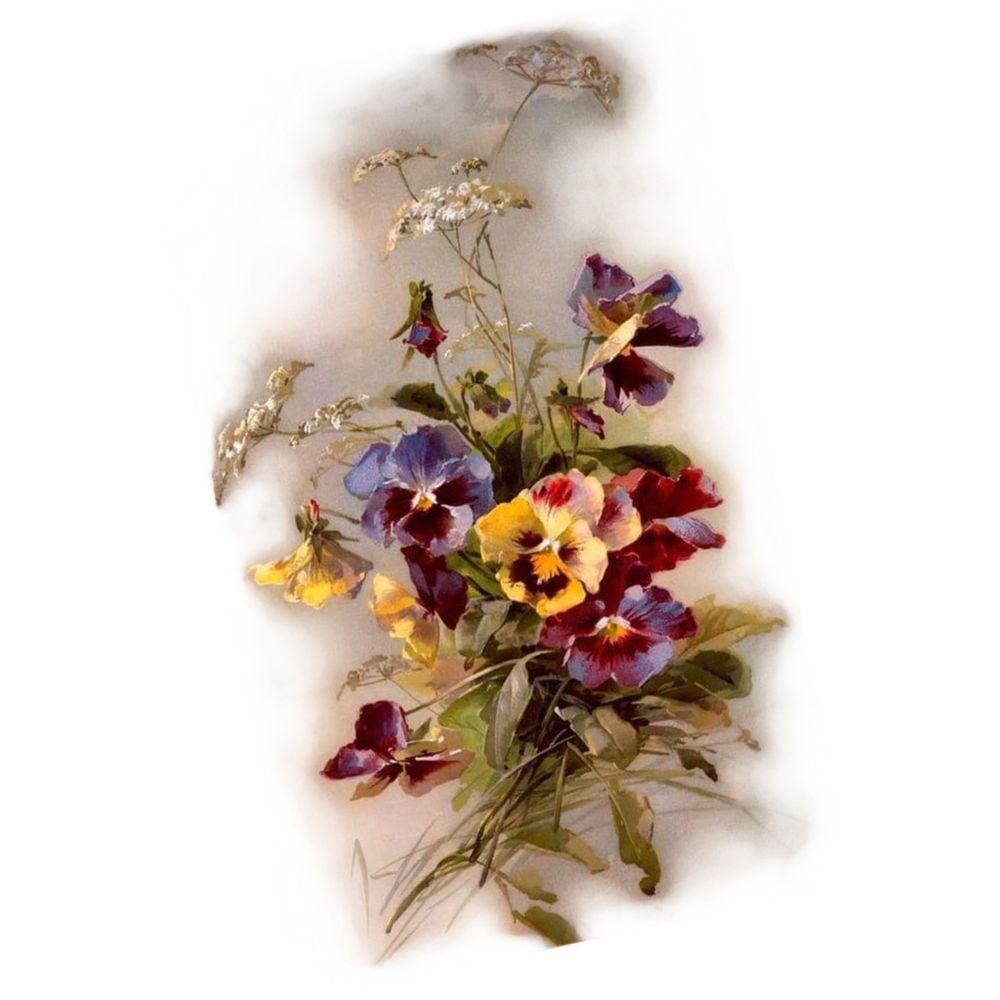 Violets and Queen Anne's lace 