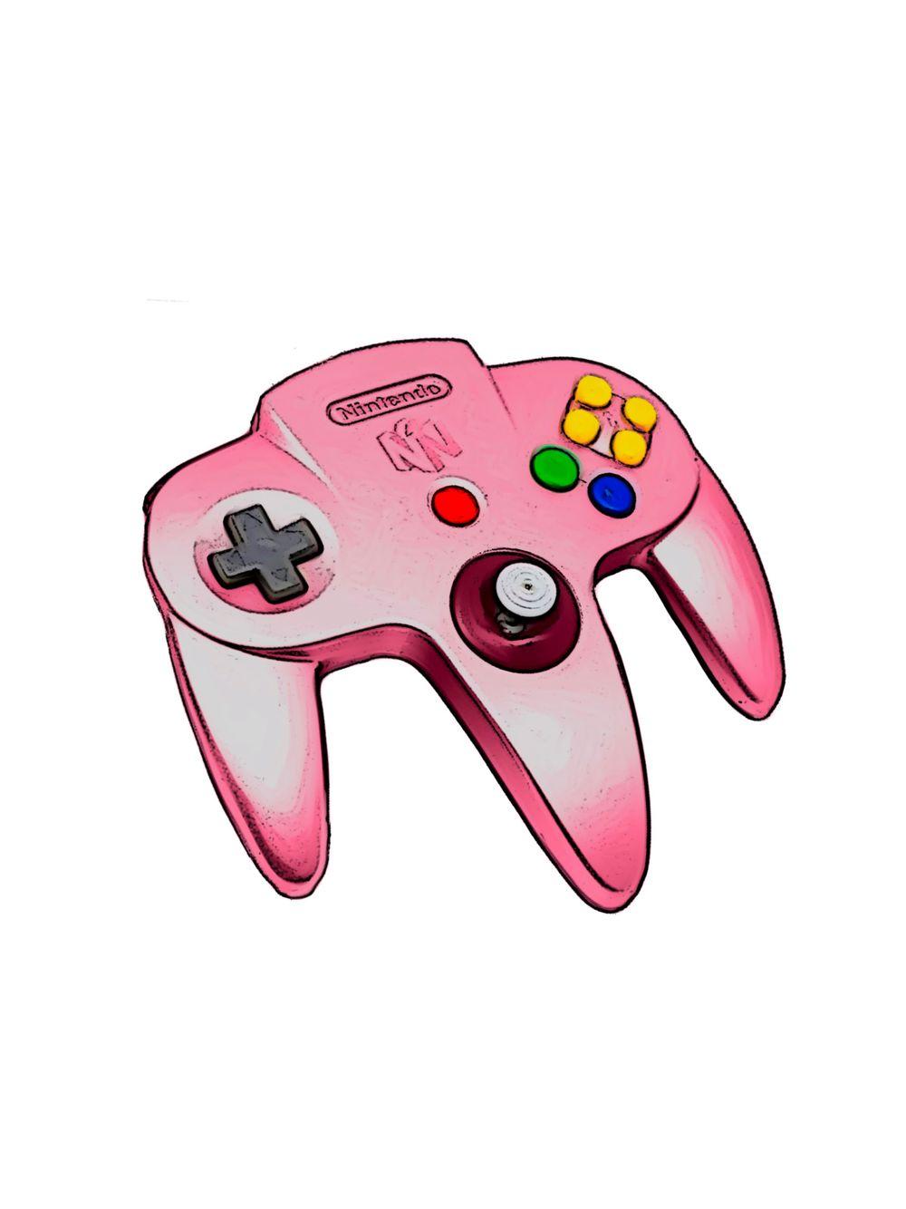 Pink 64 Controller 