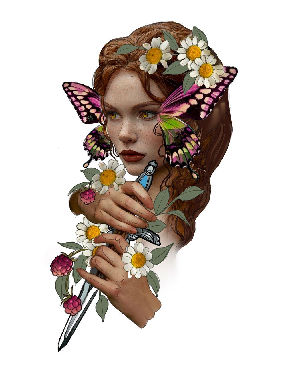 Fantasy butterfly lady 