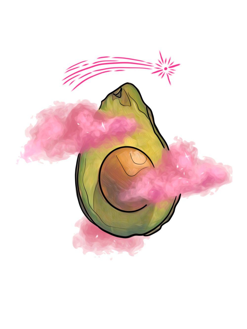 Avocado in the sky