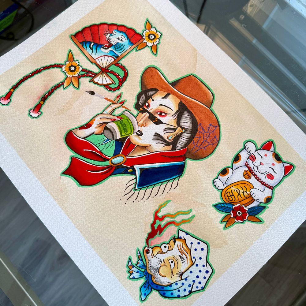 Japanese inspired flash