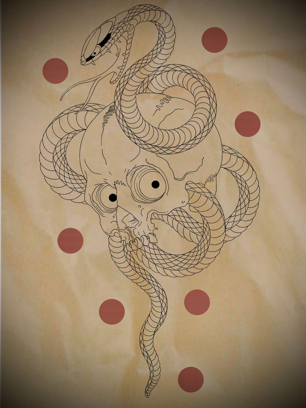 Snake and Skull