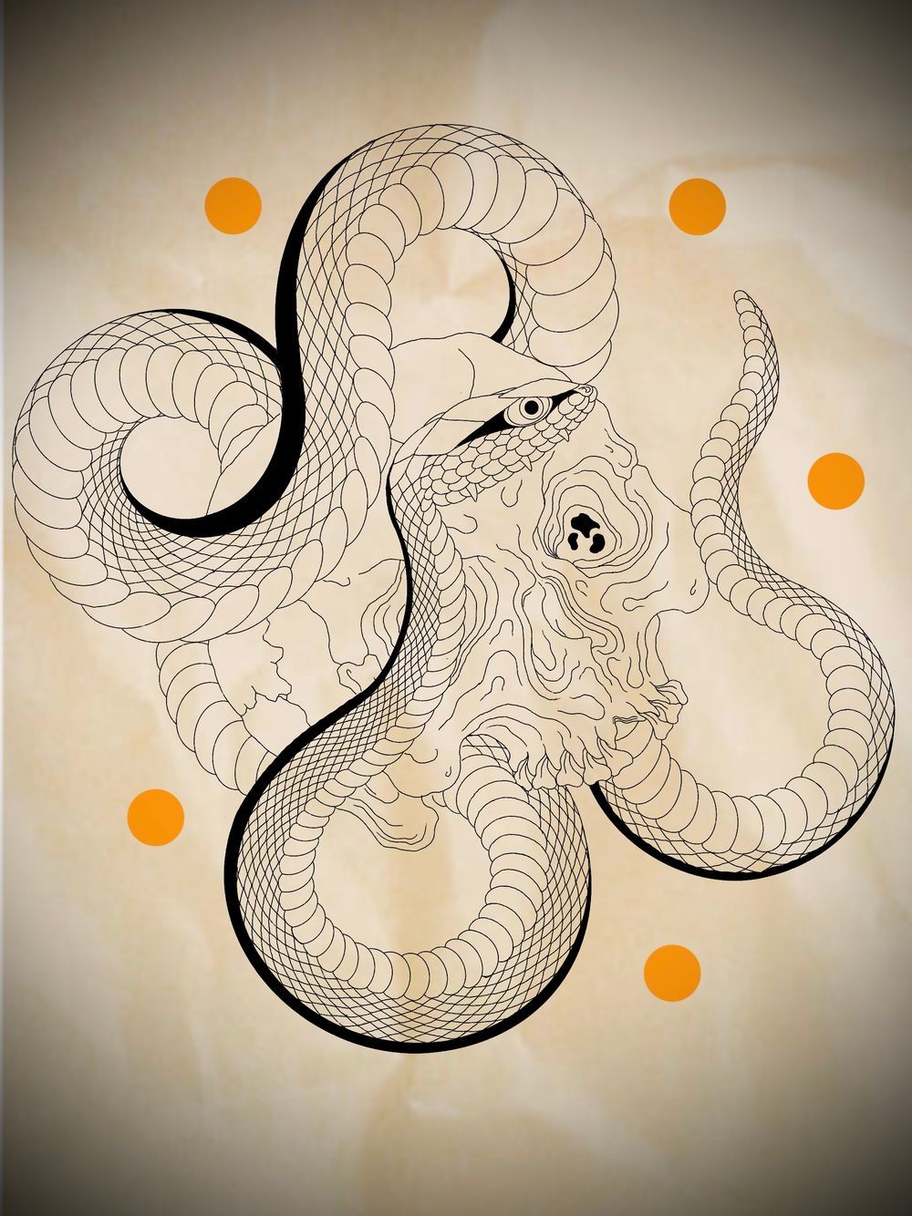 Skull and Snake