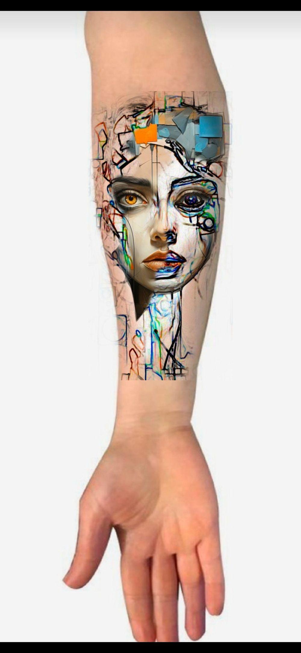 Cubism tattoo