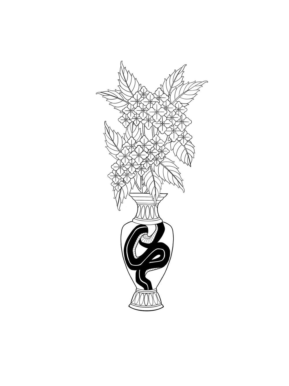 Hydrangea vase