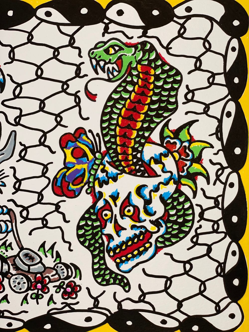 Skull snake butterfly 