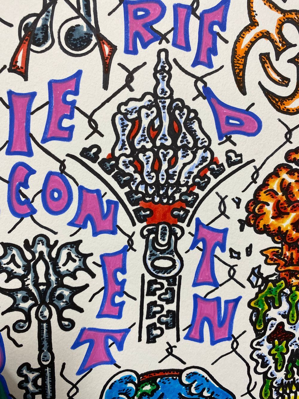 Zipper finger