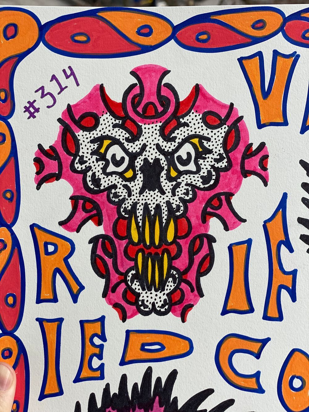 Swiss cheese skull