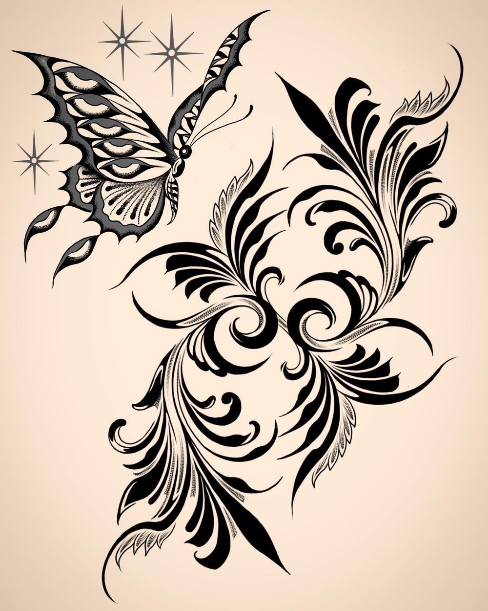 Butterfly and Filigree