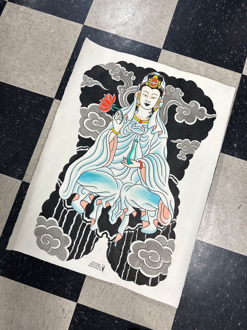 Quan Yin whole back design