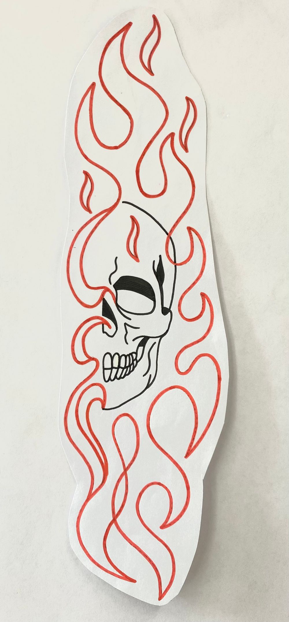 Skull and flames 2 