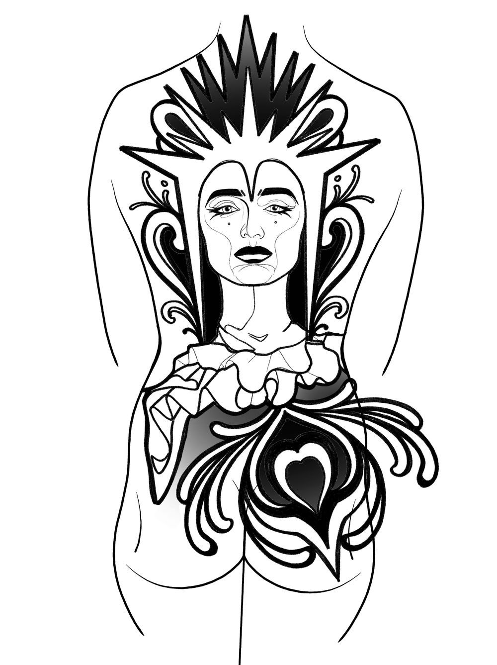 Back piece concept