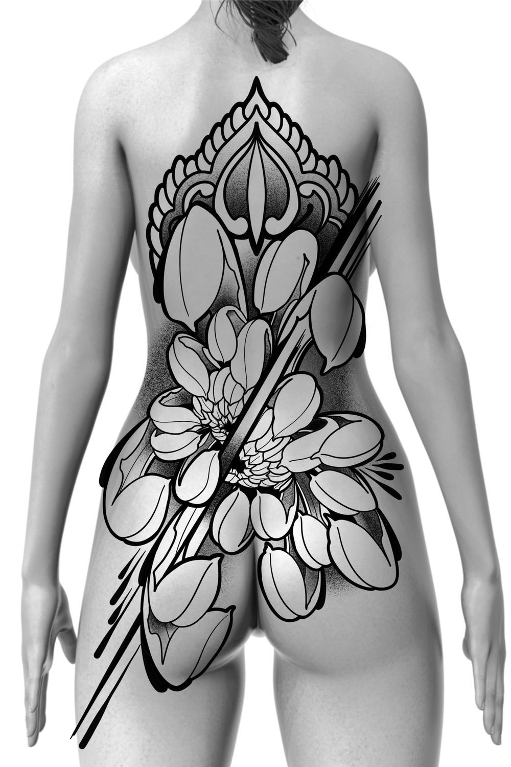 Back chrysanthemum 