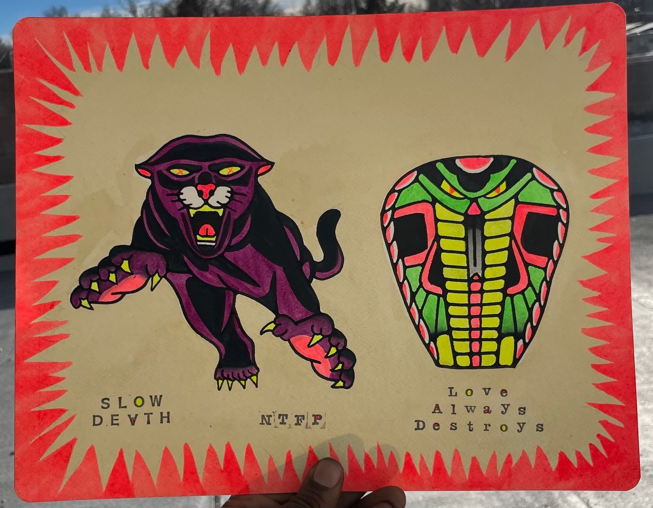 Blacklight flash sheet