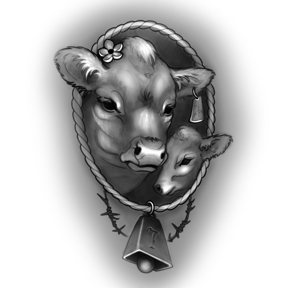 Cow and Baby 