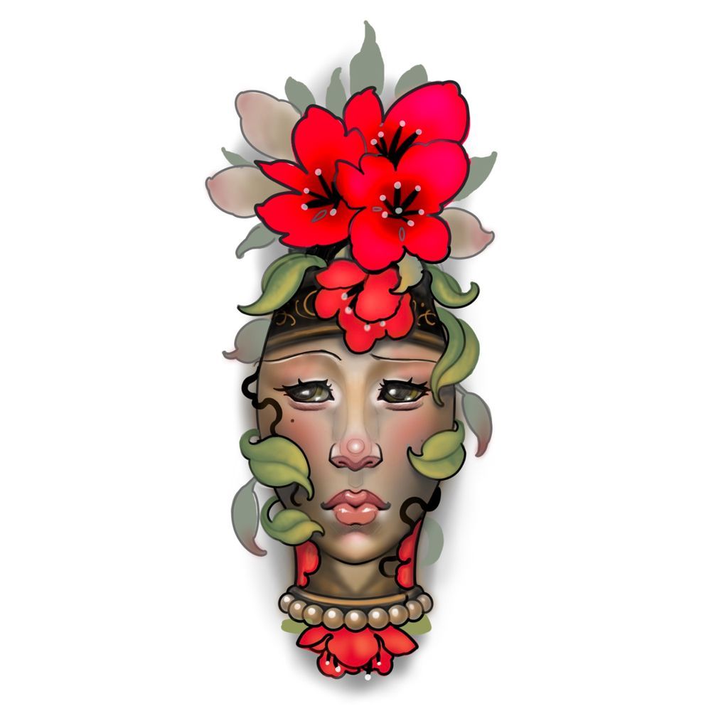 Vase lady