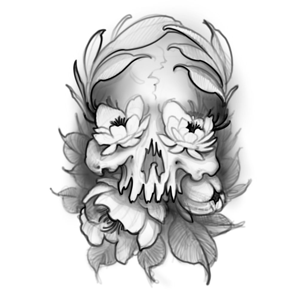 Floral Skull