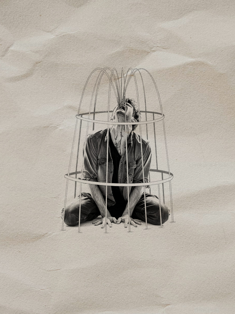 His only cage, His words