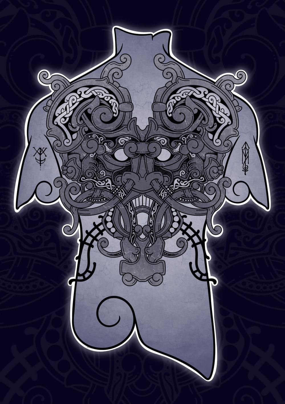 Thors Godmask - A Nordic tattoo collaboration.