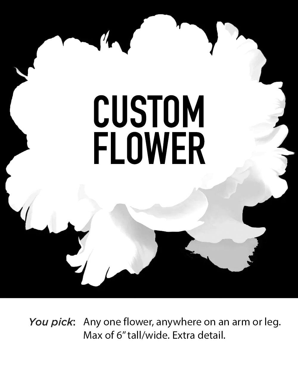 Custom Flower Tattoo