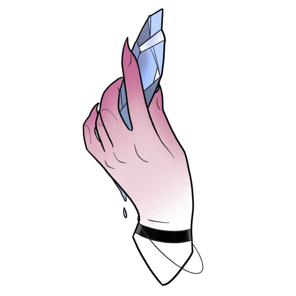Crystal hand 1