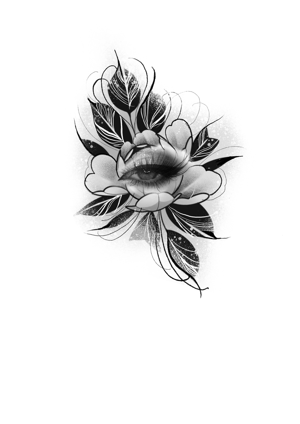 Eye of flower