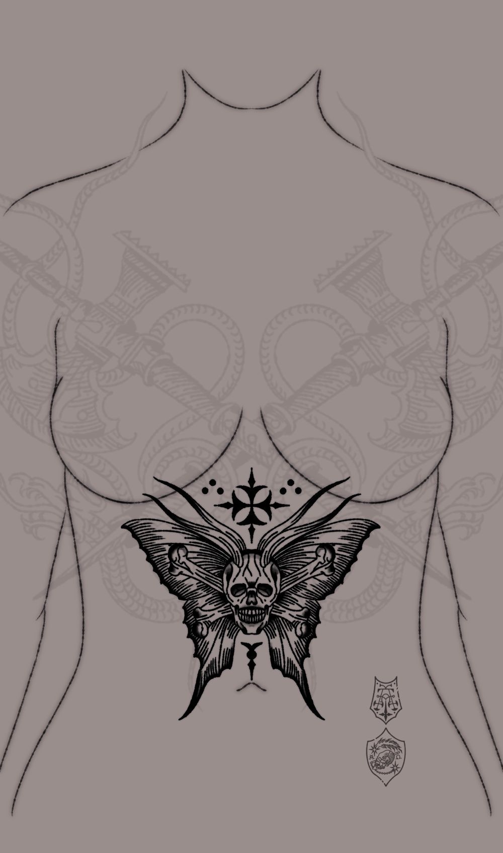 Skull Butterfly