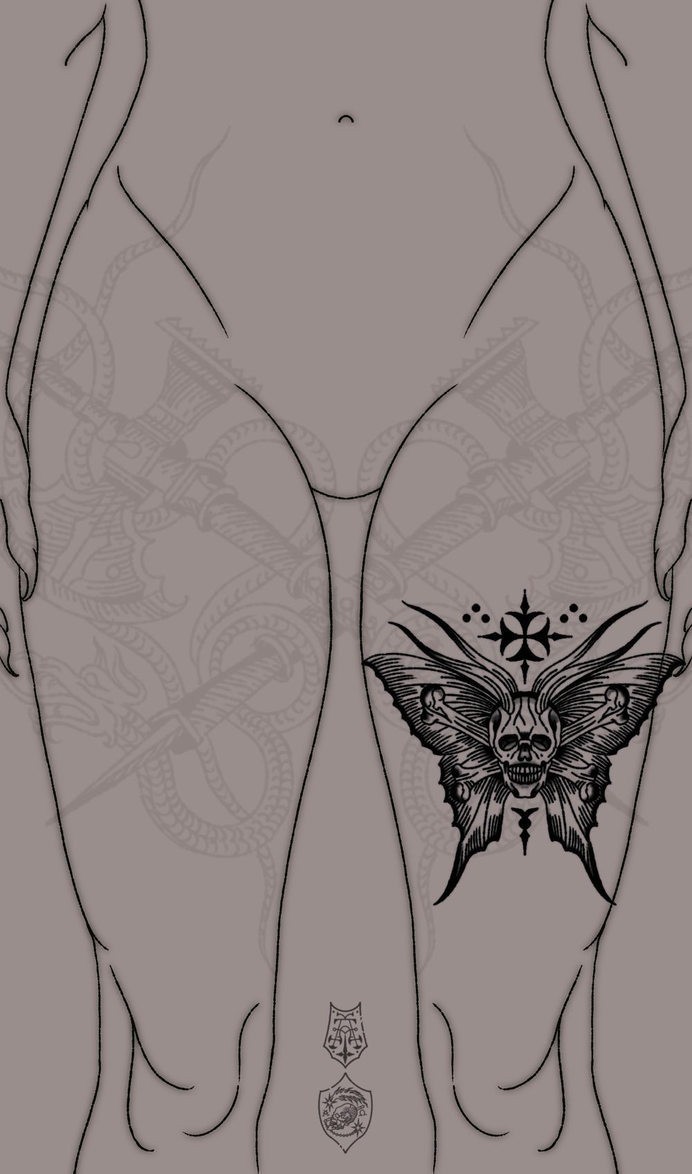 Skull Butterfly