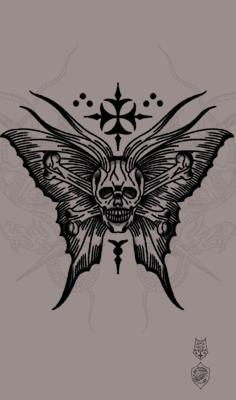 Skull Butterfly