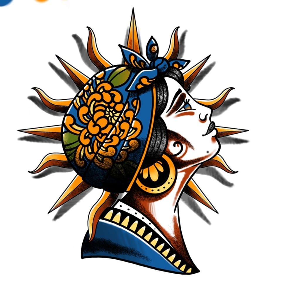 Traditional Lady Face