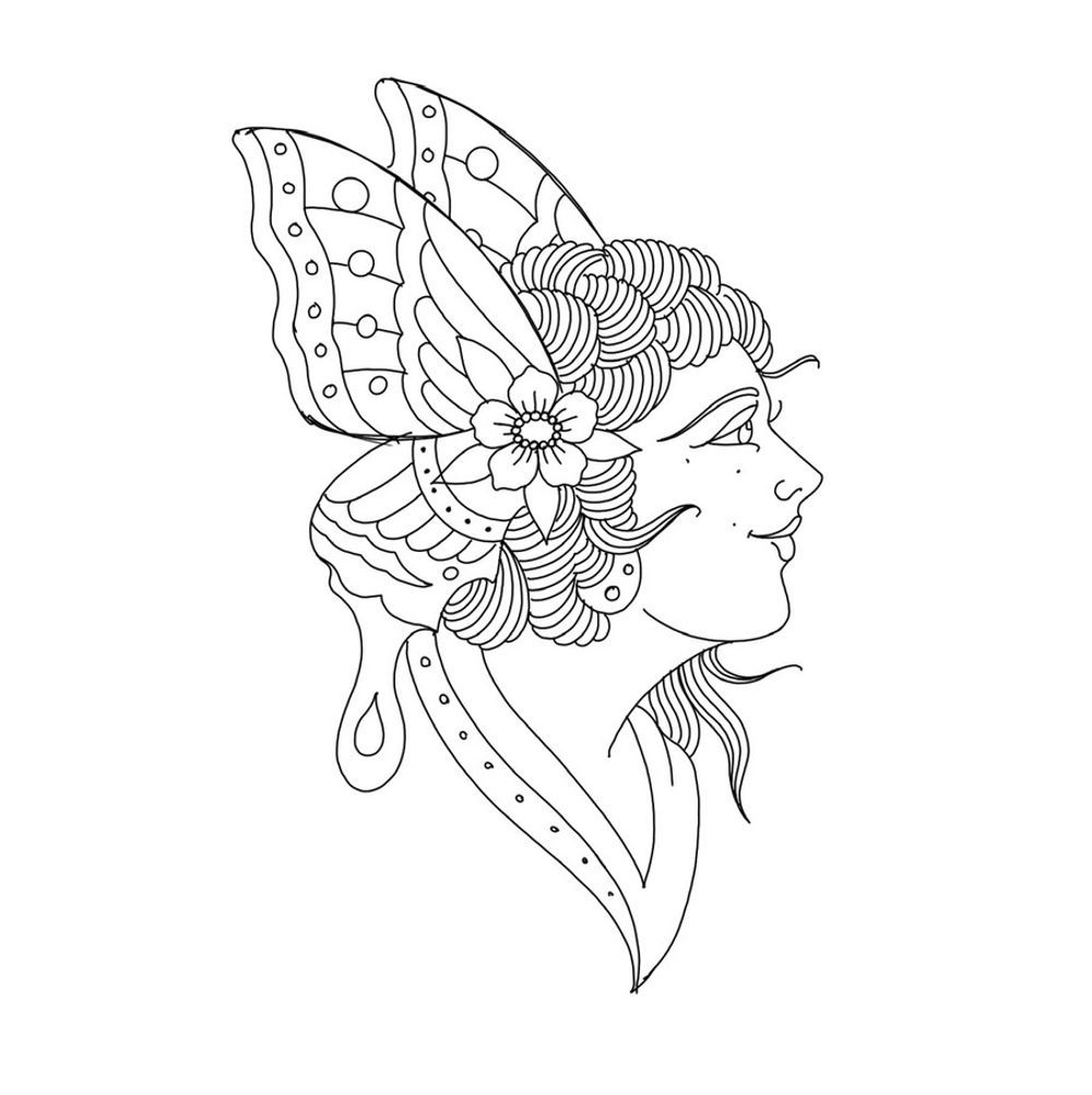 Butterfly lady