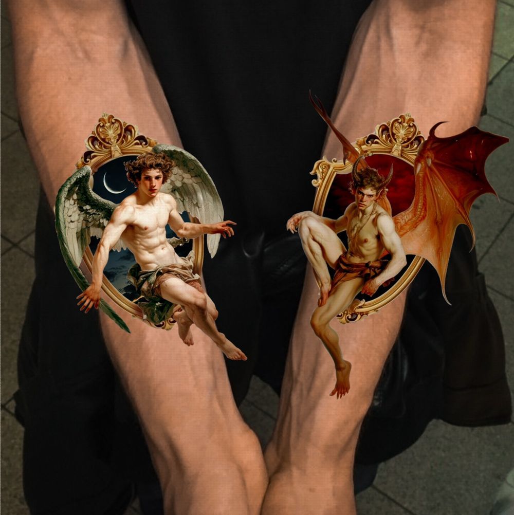 Angel and devil