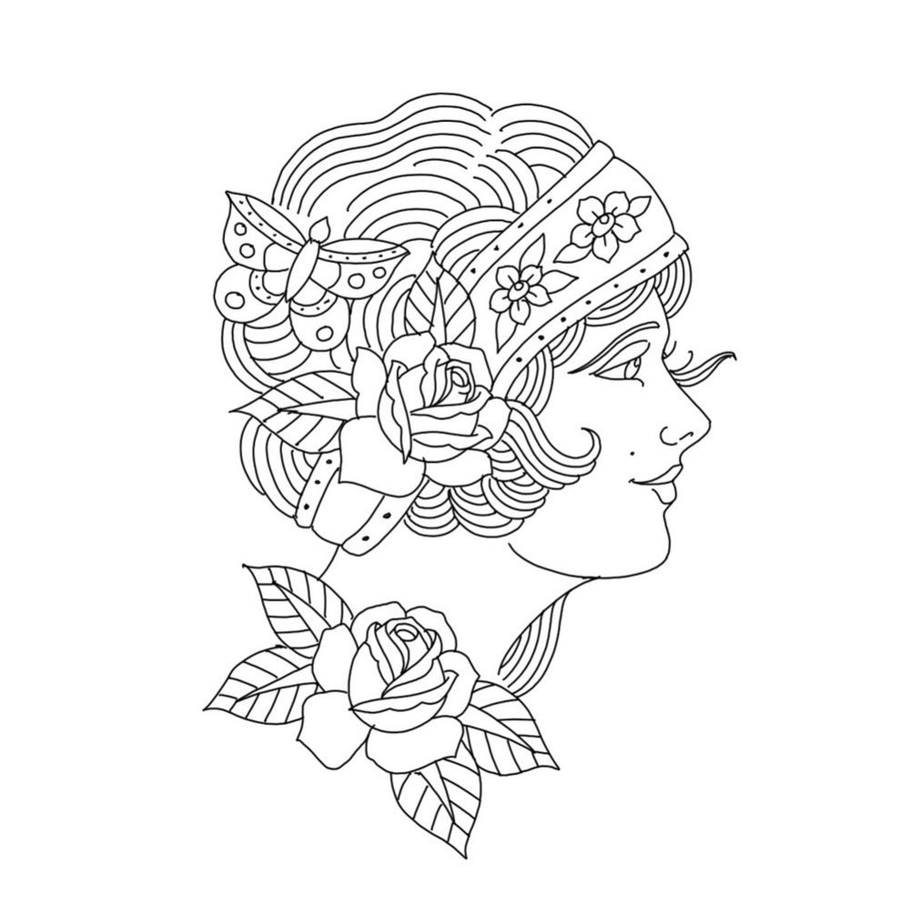 Lady head
