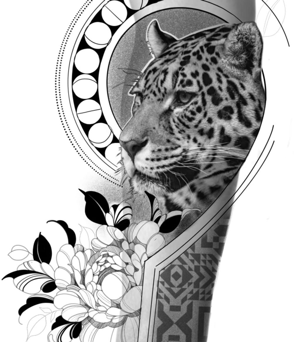Jaguar lower forearm sleeve