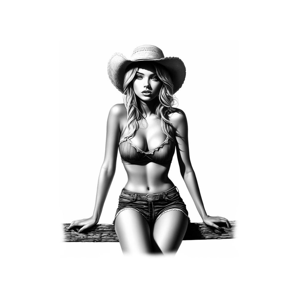 Cowgirl pin up