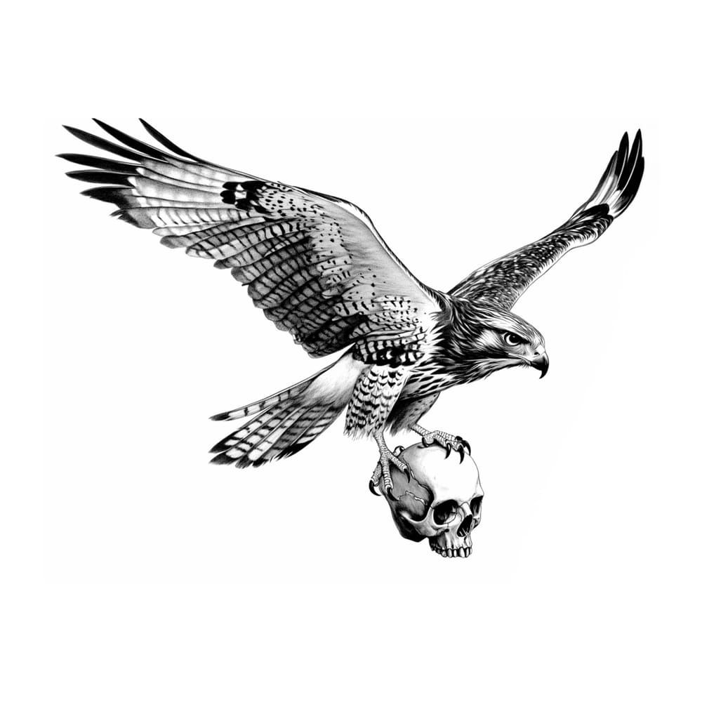 Falcon skull